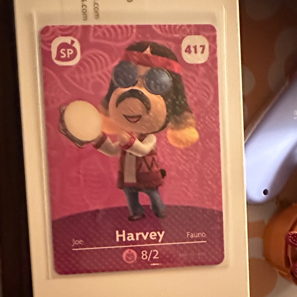 Animal Crossing Harvey Amiibo Card